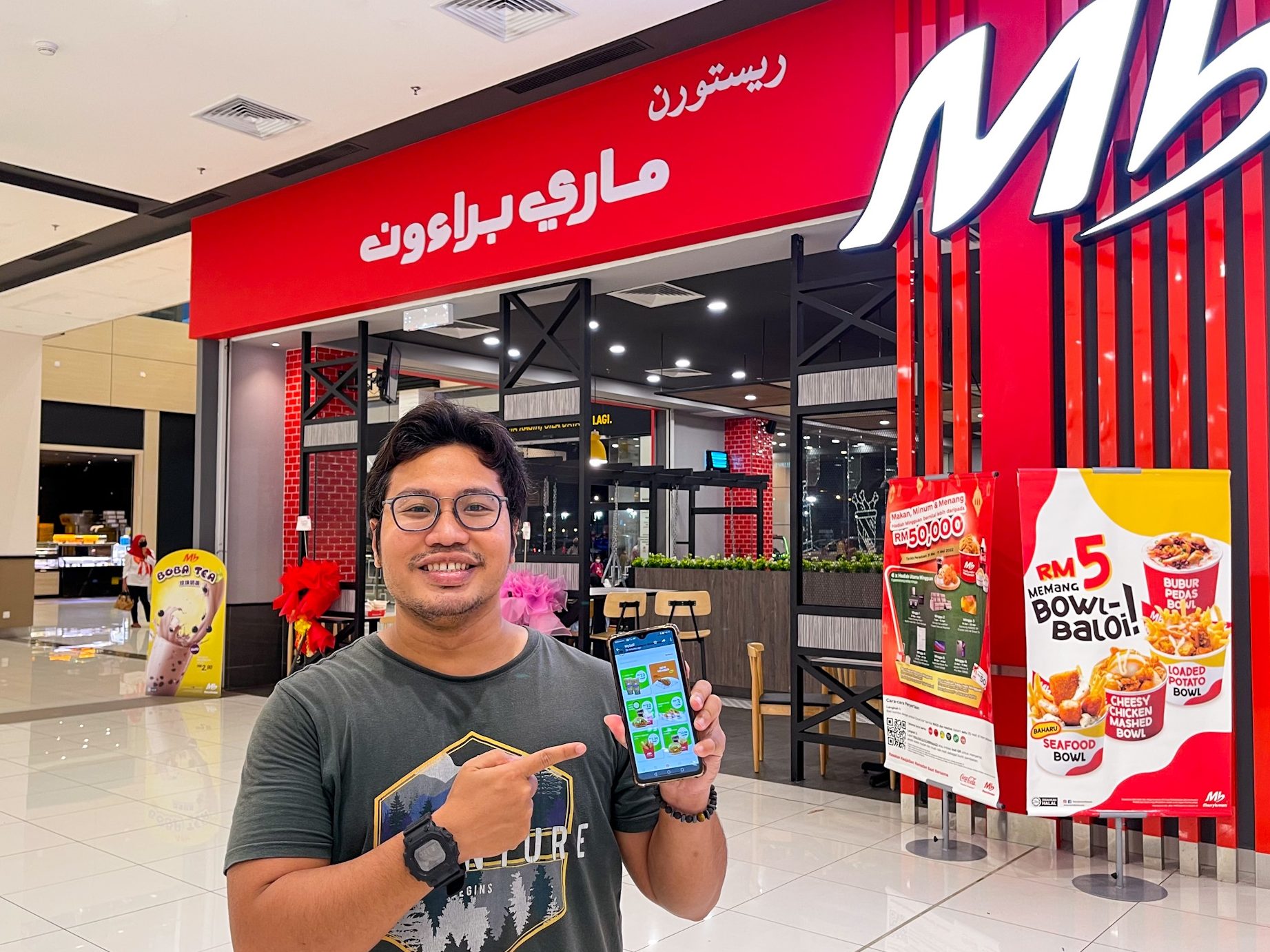 marrybrown mydin tunjong hypermarket